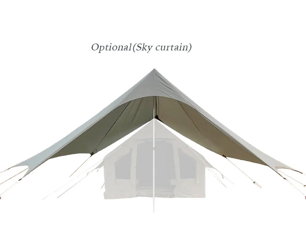 プレイドゥ インフレータブルキャンプテント エアテント 2人用 TCテント ロッジ型テント 家型テント PlayDo Inflatable Camping Family Air Tent