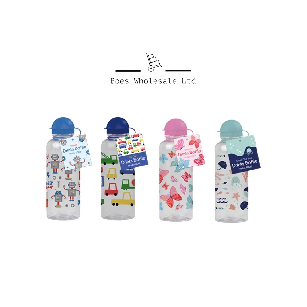 ⭐️ 600ml Printed Kids Drinks Bottles