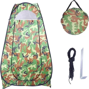 ﻿ 74.8"" Tall Instant Privacy Tent with Interior Pocket and Carrying Bag,Pop Up Shower Changing Toilet Tent Portable Camping Privacy Shelters Room for Outdoors Indoors,Camouflage