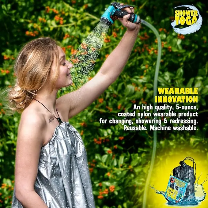 – Wearable Shower Garment, Privacy RV & Camping Shower, Surf Poncho, Shower Tent, or Portable Changing Room