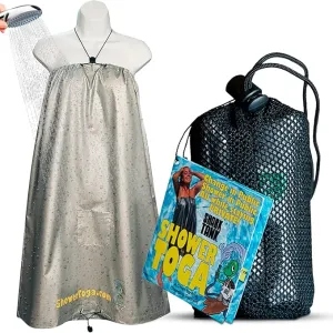 – Wearable Shower Garment, Privacy RV & Camping Shower, Surf Poncho, Shower Tent, or Portable Changing Room
