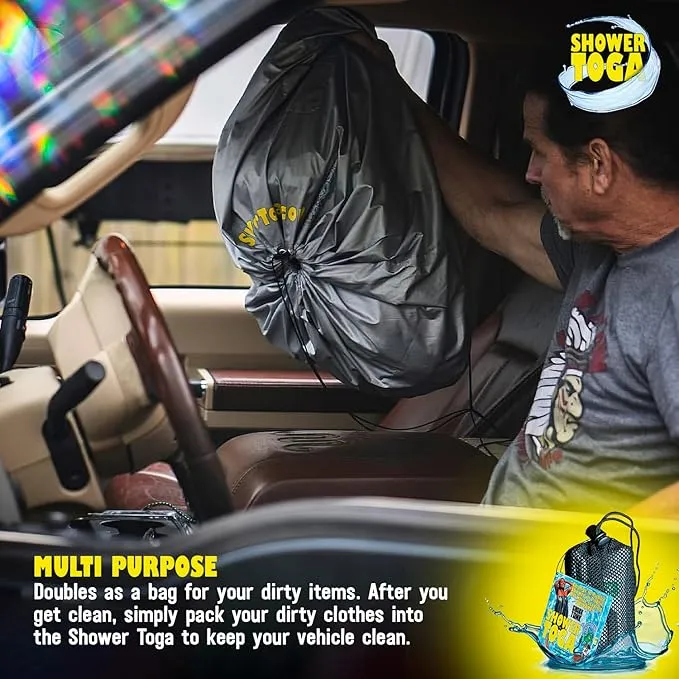 – Wearable Shower Garment, Privacy RV & Camping Shower, Surf Poncho, Shower Tent, or Portable Changing Room