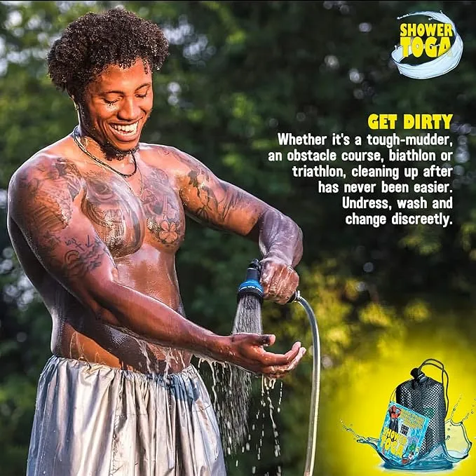 – Wearable Shower Garment, Privacy RV & Camping Shower, Surf Poncho, Shower Tent, or Portable Changing Room