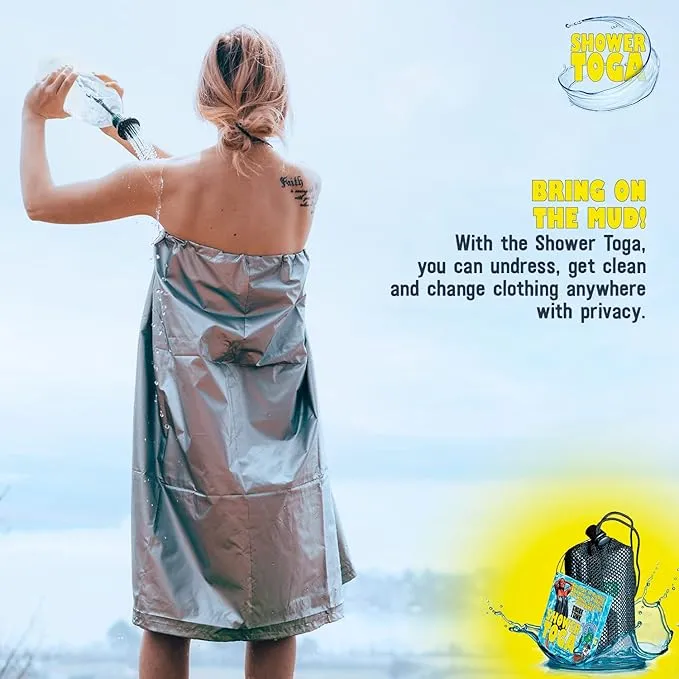 – Wearable Shower Garment, Privacy RV & Camping Shower, Surf Poncho, Shower Tent, or Portable Changing Room