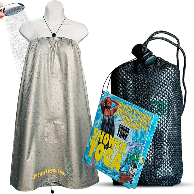 – Wearable Shower Garment, Privacy RV & Camping Shower, Surf Poncho, Shower Tent, or Portable Changing Room