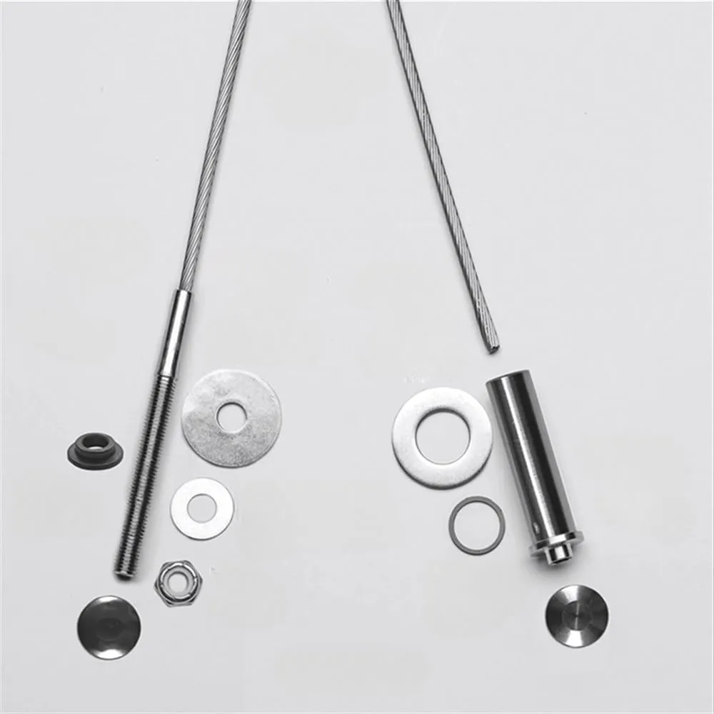 10 FT Basic 3/16"" Cable Rail Kit Assembly for Wood and Metal Posts