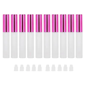 10pcs Refillable Lip Gloss BottleEmpty Lip Oil Tube Container Makeup Tool Translucent forMakeup