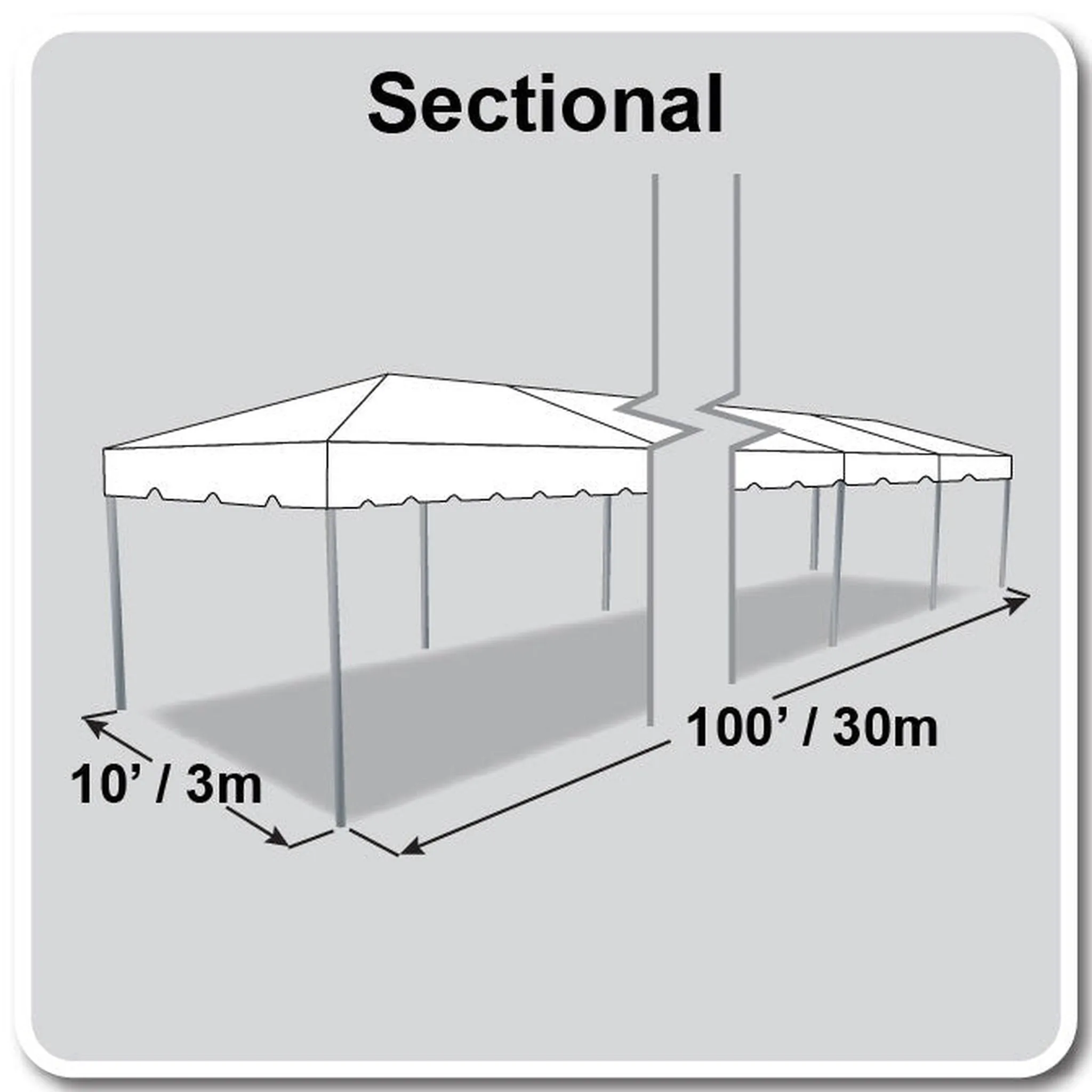 10x100 Classic Series Frame Tent