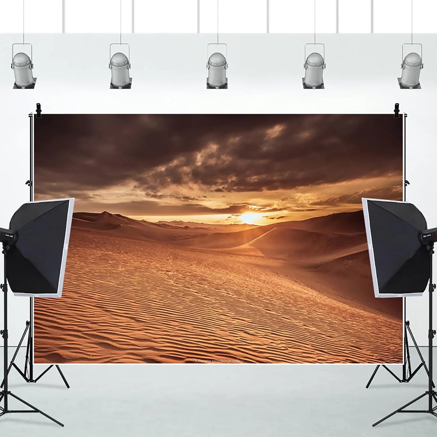 10x6.5ft Desert Backdrop Sand Dune Dusk Wild West Sky Landscape Background for Mysterious Birthday Party Kids Children Adult Photography Photo Studio Wallpaper