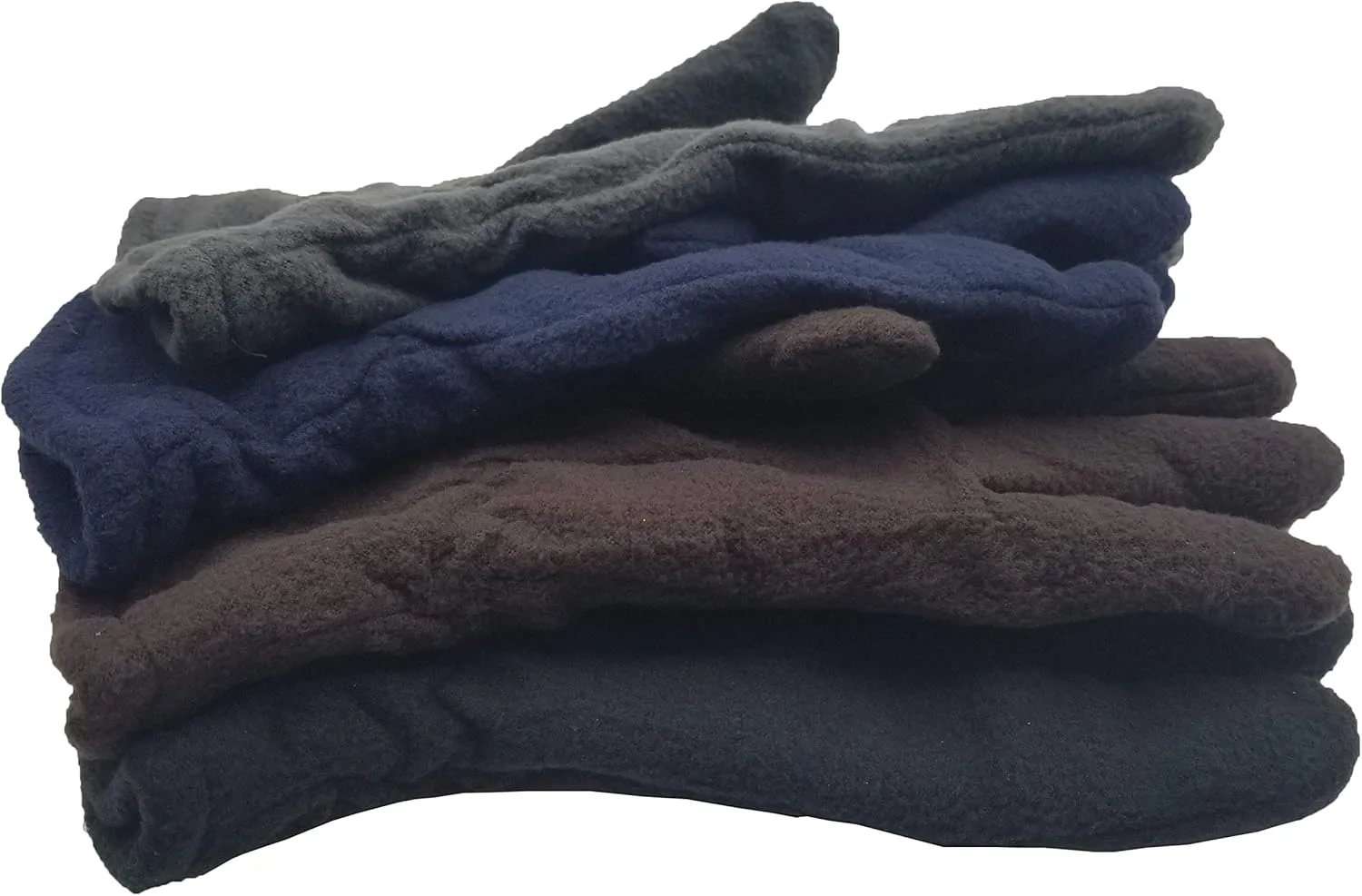 12 Pair Winter Fleece Gloves, Thermal Soft Warm Cozy Sports Glove, Mens Womens Unisex