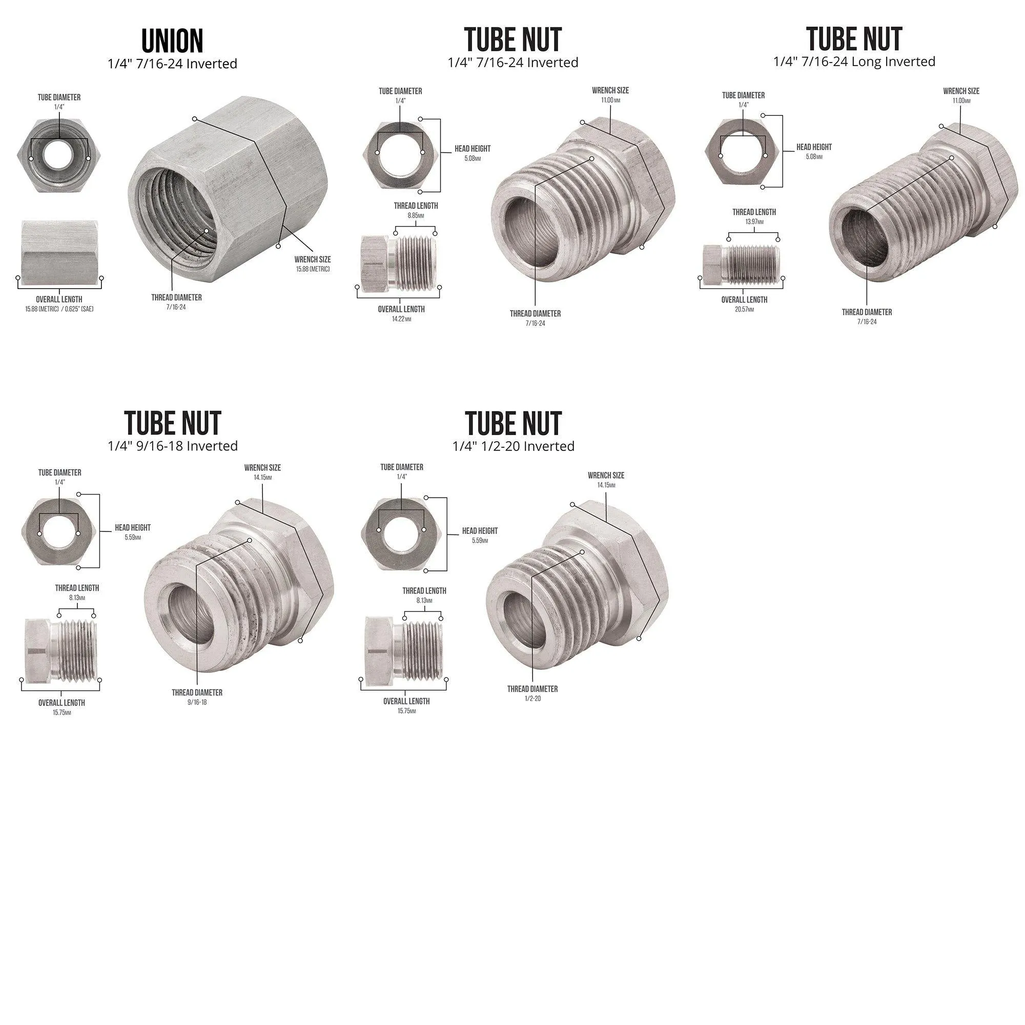 1/4" x 25' Stainless Steel Brake Line Replacement Tubing Coil Pro Kit with Brake Line Clips, 18 Fittings Included, Inverted Flare, SAE