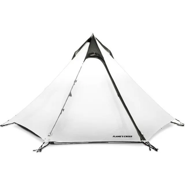 15D CREED Ultralight Pole FLAME'S Pyramid Camping Seasonal promotion Sealed Coating Tent Curated selection No 3-Season Hiking Silnylon 2-3Person Seam