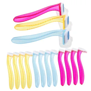 15pcs Manual Body Hair Trimmer for Women Precision Razors for Smooth Shaving Legs Underarms for Everyday Use