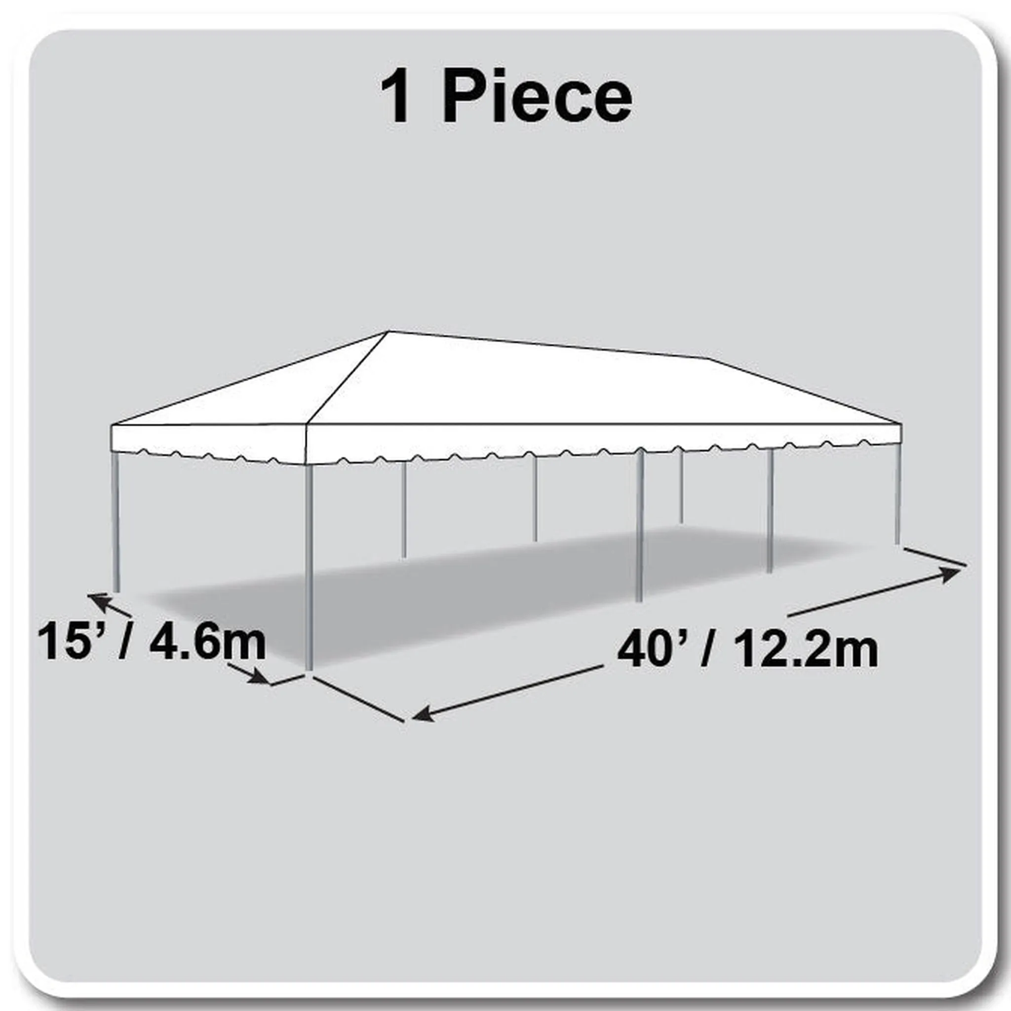 15x40 Classic Series Frame Tent