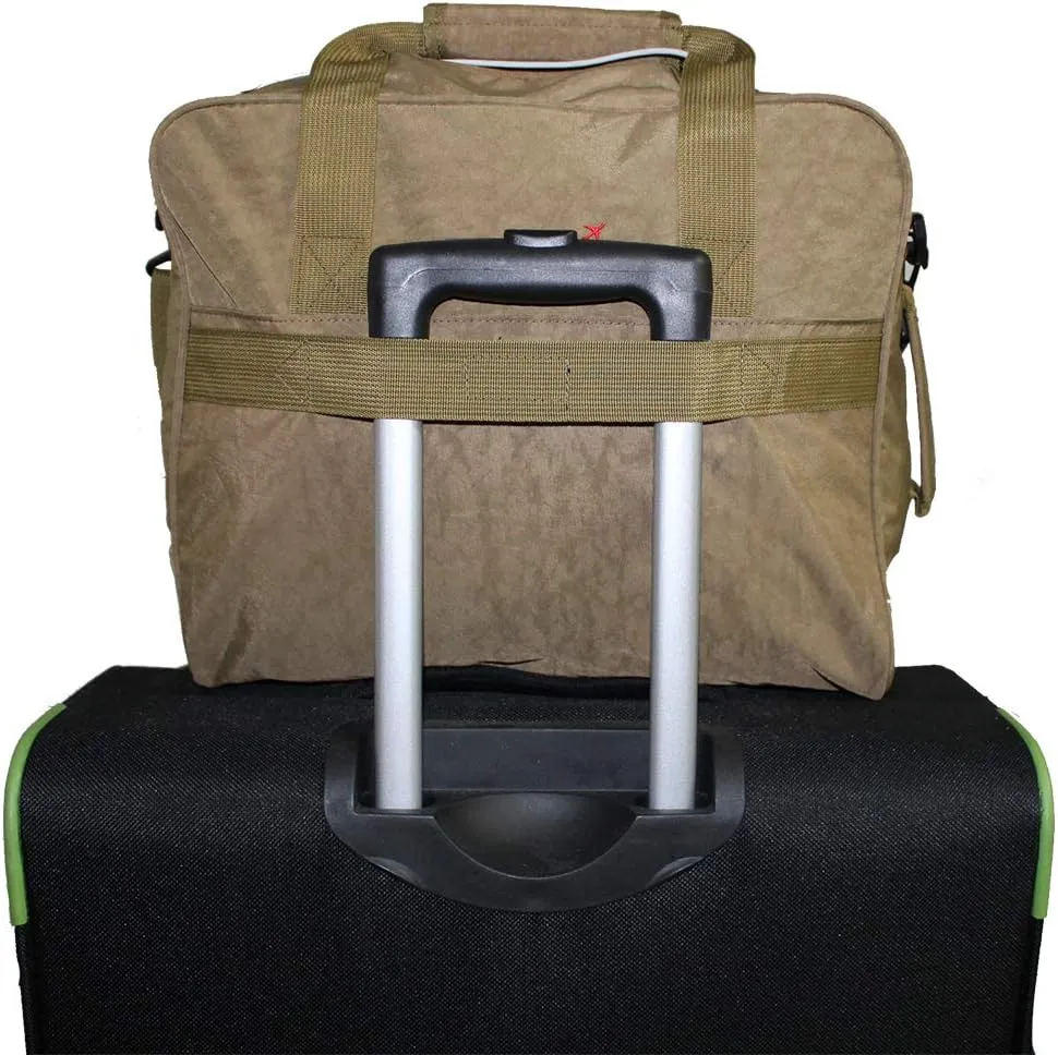 16" Personal item Under Seat Duffel Bag for Allegiant Airlines (Beige)