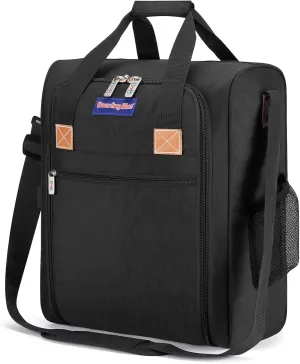 17X13X8 Inches JetBlus Airlines Personal Item Under Seat Duffel bag Suitable for Major Airlines including Spirit, Jetblue, Frontier, and American - Duffel Bag Design (Black)