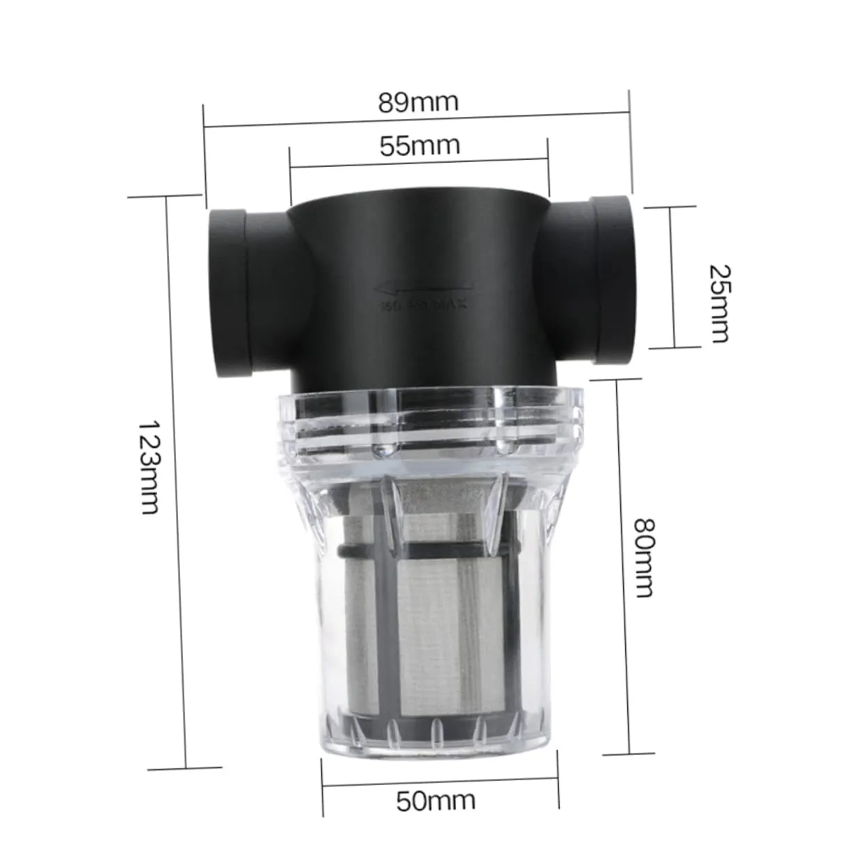 1pc Water Purifier from Faucet Water Purifier, Black, T27T1613D7IZ18P