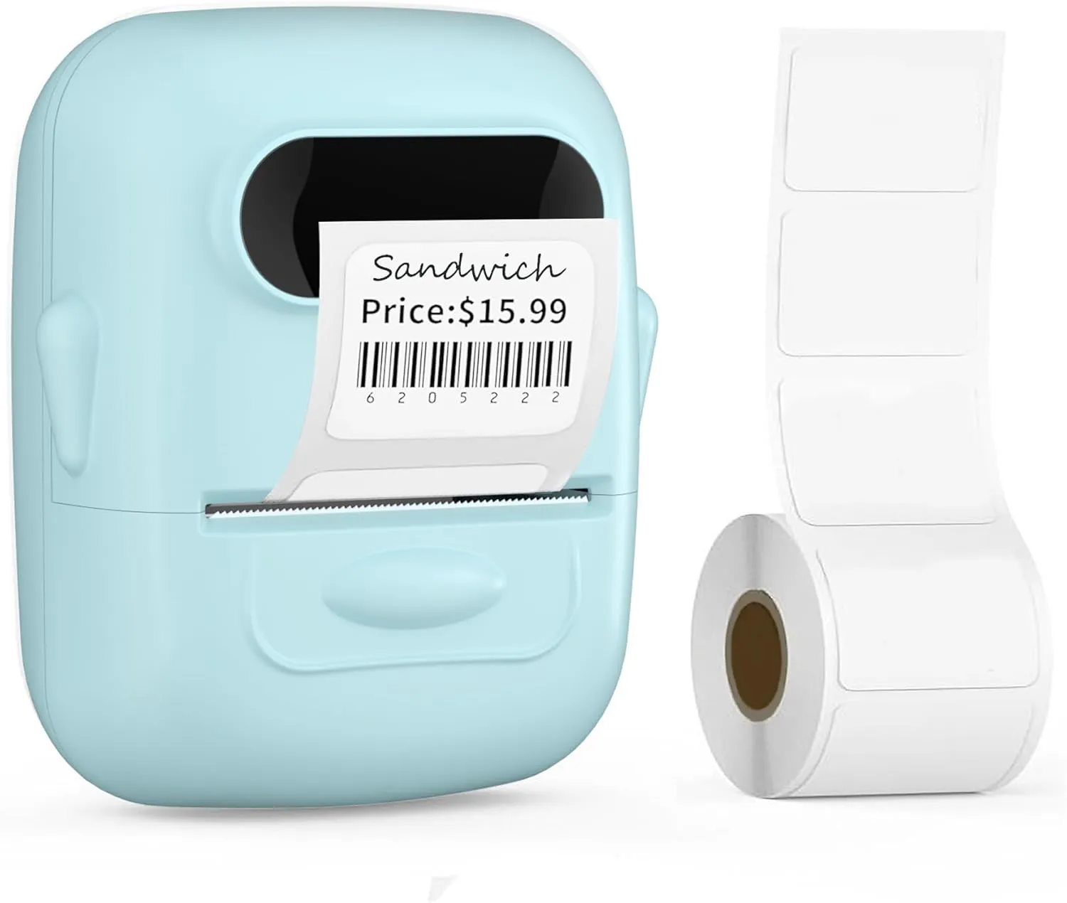 2 Inch Bluetooth Label Maker With Tape - Barcode and Thermal Printer for Clothing, Home Storage, Retail Business