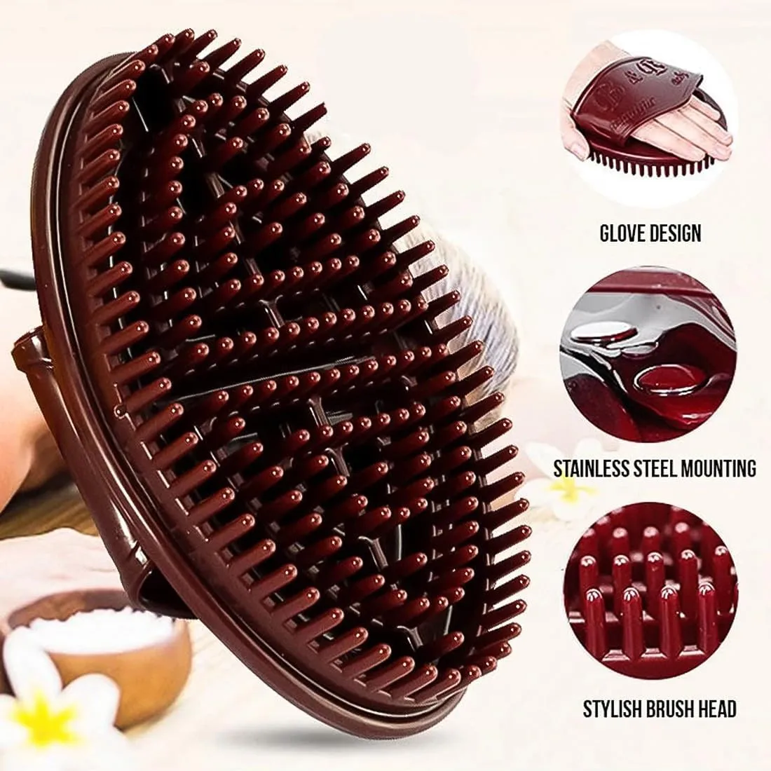 2 Pairs Meridian Brush Massage Body Brush, 2025 New Beauty Salon Professional Custom Meridian Brushs, Full Body Relaxation Comb for Circulation, Portable Handheld Shower Brushs Set (Purple)