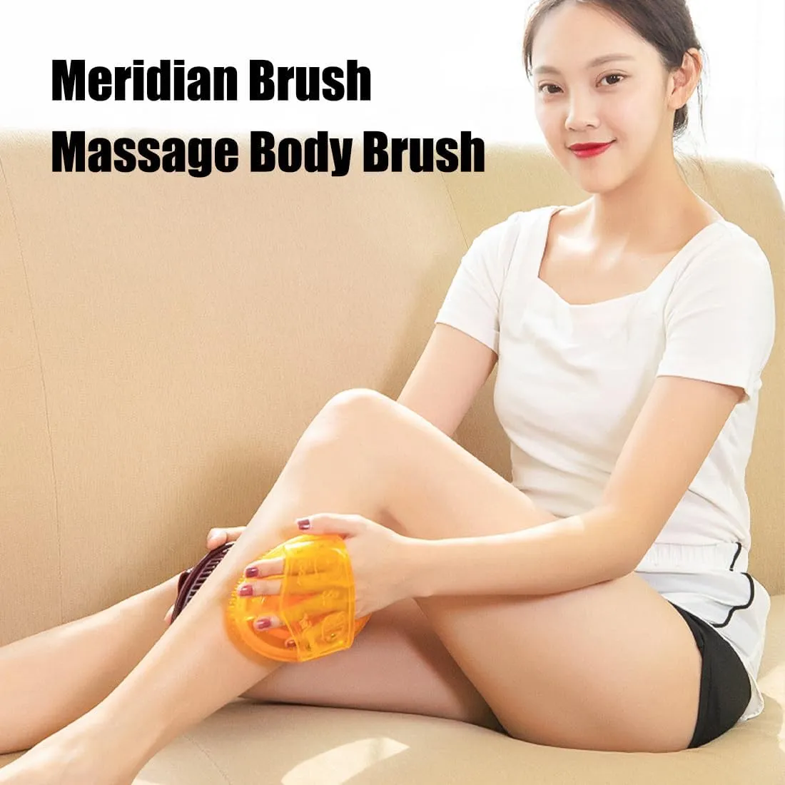 2 Pairs Meridian Brush Massage Body Brush, 2025 New Beauty Salon Professional Custom Meridian Brushs, Full Body Relaxation Comb for Circulation, Portable Handheld Shower Brushs Set (Purple)