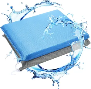 2 Pcs Shower Seat Cushion Soft Mesh Fabric Bathtub Chair Pad with Hook Quick Drying Washable Shower Sauna Seat Mat Design for Elderly Senior Handicap Disabled