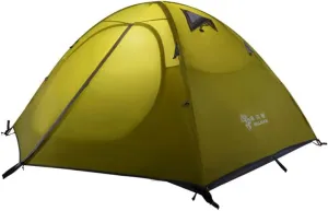 2-Person Double Layer Camping Tent for Beach Park Outdoor shelter, Portable Windproof Waterproof Tent