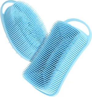 2-Piece Bath Shower Scrubbers for Body Exfoliating Silicone Bath Brush for Men Deep Cleansing Body Scrubber