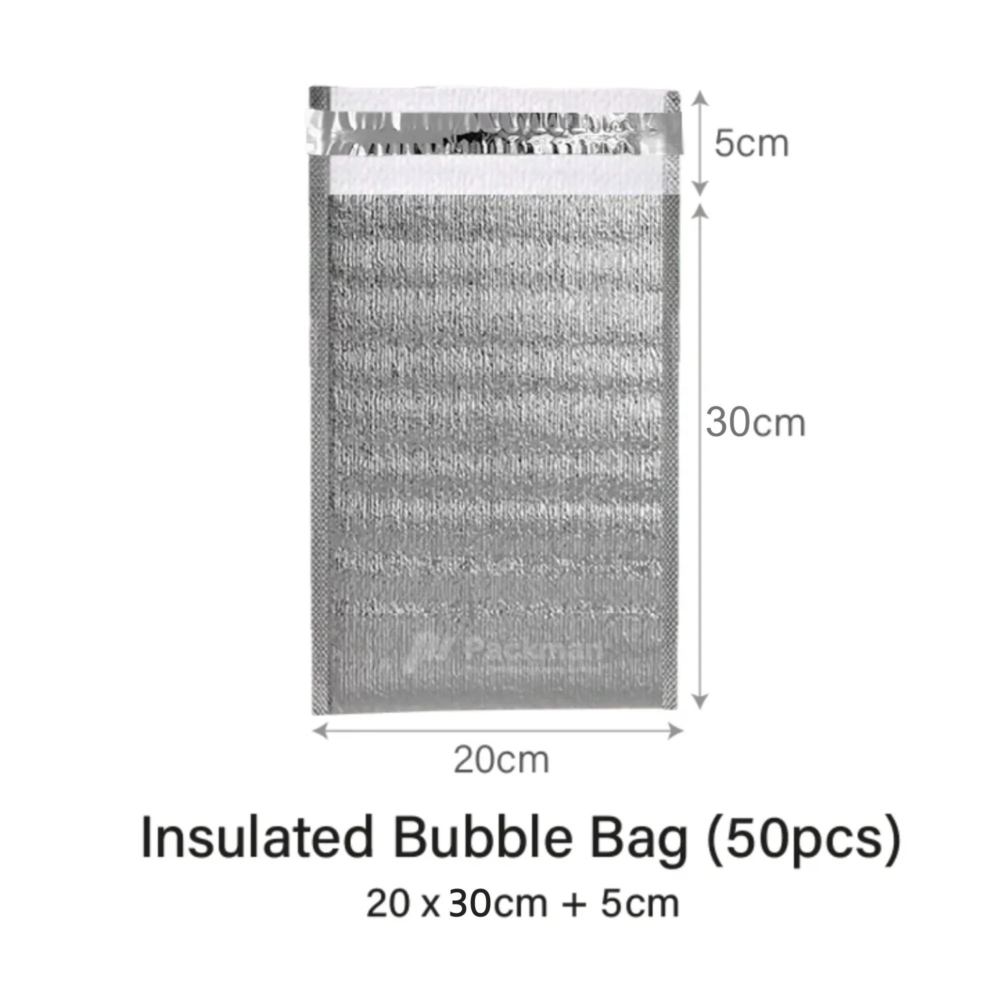 20 x 30cm Insulated Bubble Bag (50pcs)