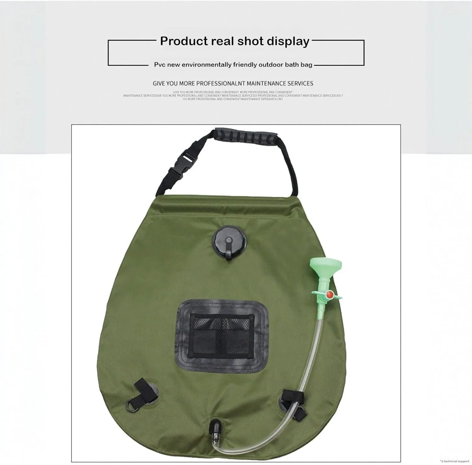 20L Outdoor Solar Shower Bag - Portable Camping Shower for Hiking, Beach, and Fishing