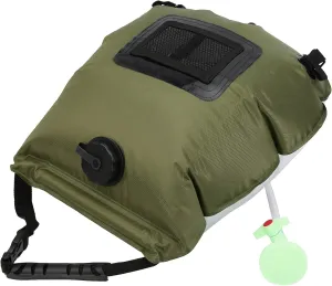 20L Solar Shower Bag PVC Camping Showers Bag Portable Outdoor Shower Bag with Thermometer for Shower