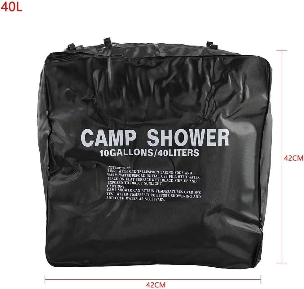 20L/40L Portable Camp Shower Bag Outdoor Shower Bags Portable Folding Water Bag Camping Shower Camping Hiking Travel Supplies