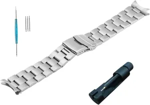 20mm Curved End Stainless Steel Watch Band Replacement for Citizen BN0150-28E BN0150-10E BN0151-17L BN0151-09L Strap Metal Bracelet
