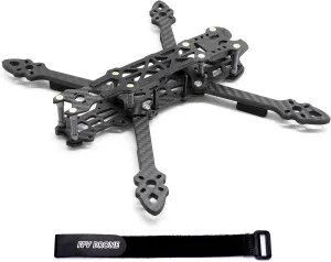 225mm FPV Racing Drone Frame Carbon Fiber 5 inch Quadcopter Freestyle Frame Kit with Lipo Battery Strap