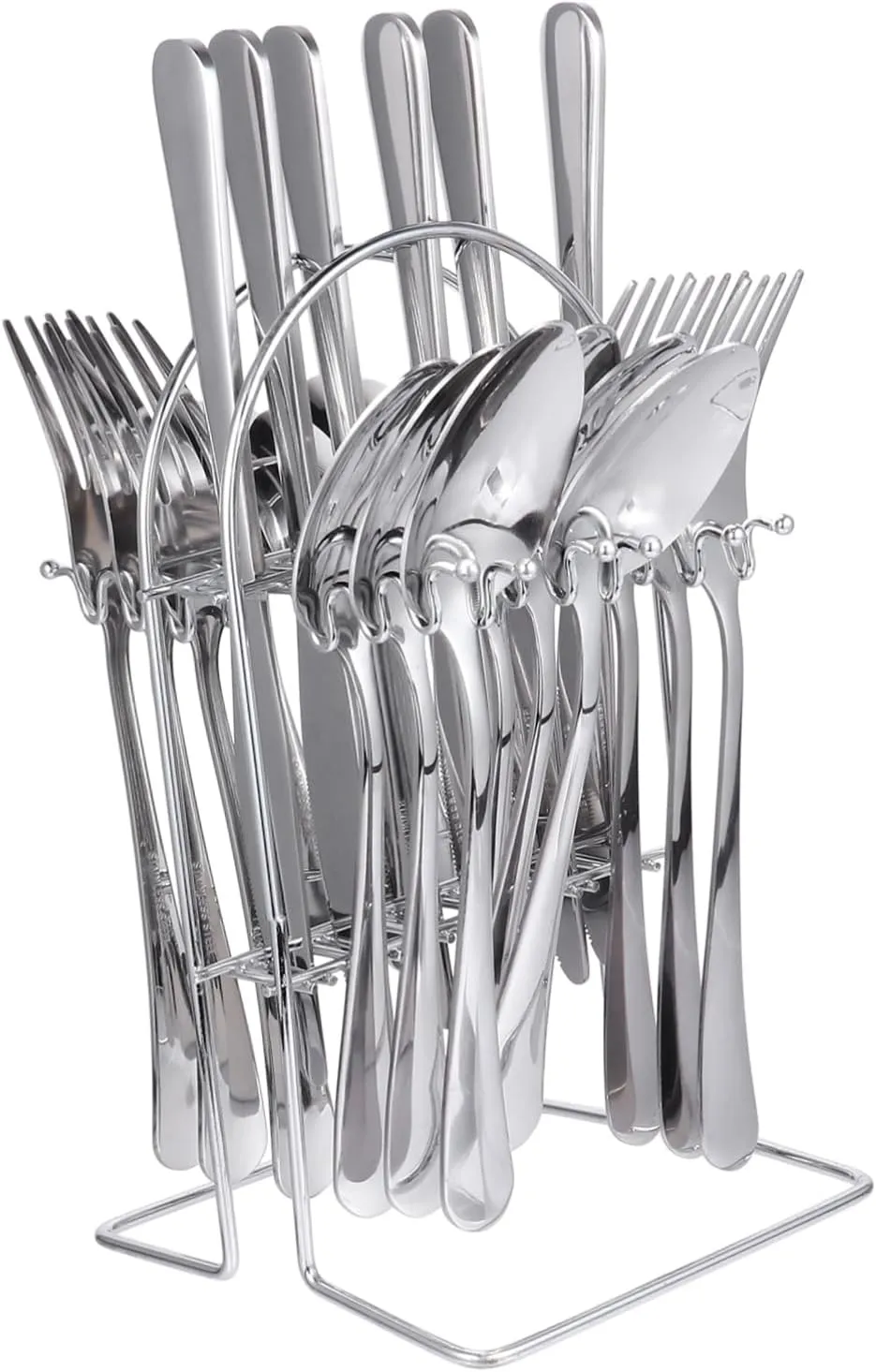 24-piece Stainless Steel Tableware Set Gold Spoons Silverware Modern Silverware Forks Spoons Hotel Family Friendly