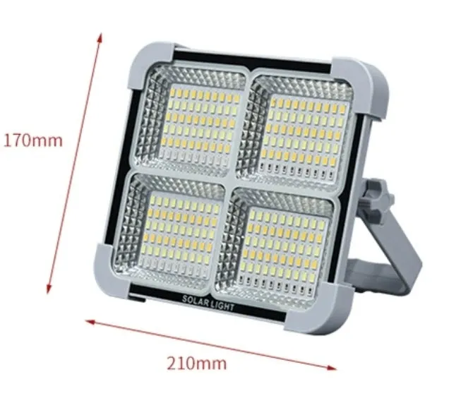 2500W Solar Outdoor Household Floodlight Camping Light Hand Lamp