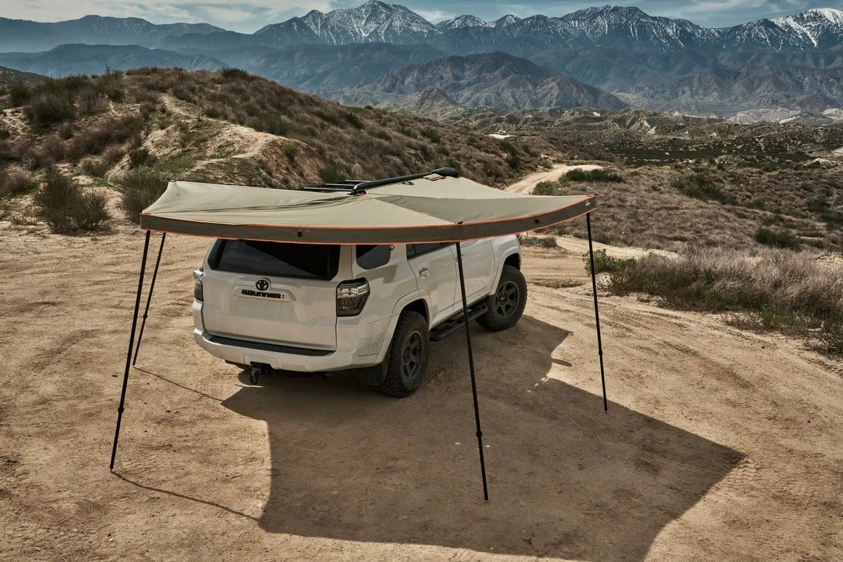 270 Degree Awning, Compact, Driver Side, C-Channel Aluminum, Olive