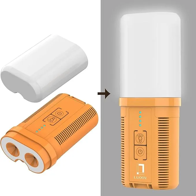 2nd Gear, LED Lighting, Orange, Leak-Proof, Magnetic Charging - Perfect for Beach, Travel, and Bidet Use!
