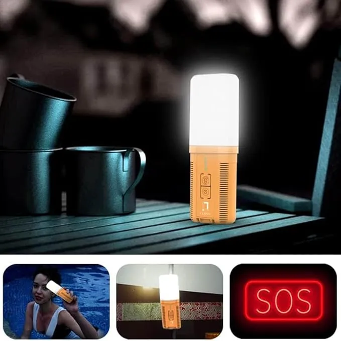 2nd Gear, LED Lighting, Orange, Leak-Proof, Magnetic Charging - Perfect for Beach, Travel, and Bidet Use!