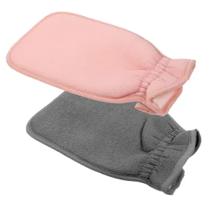 2pcs Bathing Gloves for Adults Comfortable Exfoliating Shower Scrubber Mittens Body Scrubber Towels for Skin Cleansing and Gentle Exfoliation Lightweight and Portable