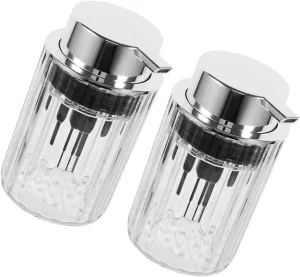 2Pcs Foaming Dispenser Versatile Hand Soap Pump Bottle for Kitchen Bathroom Use for Shampoo Body Wash Precise Control Transparent Finish