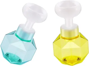 2Pcs Travel Foaming Pump Bottles Refillable Containers for Shampoo Soap and Cosmetics for Home Kitchen Bathroom and Travel