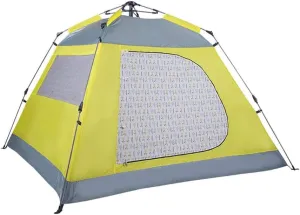 3-4 Person Waterproof Camping Tents for Outdoor Recreation Single Layer 4 Seasons Hiking Fishing Beach Tourist Tents (Color : Yellow)