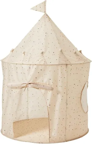 3 Sprouts Kids Play Tent - Sustainable Recycled Fabric – Fun Spacious Childs Playhouse for Indoor Games for Boys & Girls - Durable Fort Pop Up House for Toddlers & Children Age 3-10 - Terrazzo Beige