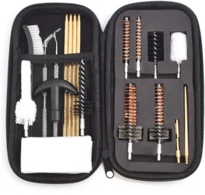 .30 Cal/7.62MM Cleaning Kit Pro .223/5.56 Rifle Gun Cleaning Kit with Bore Chamber Brushes Nylon Brushes Metal Pick Kit Brass Cleaning Rod in Zippered Case