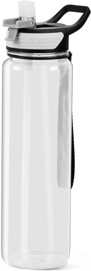 32 oz Water Bottle with Straw Lid White Leakproof BPA Free Tritan Water Jug with Carrying Strap for Women Men Sports Bottles for Gym Fitness Outdoor