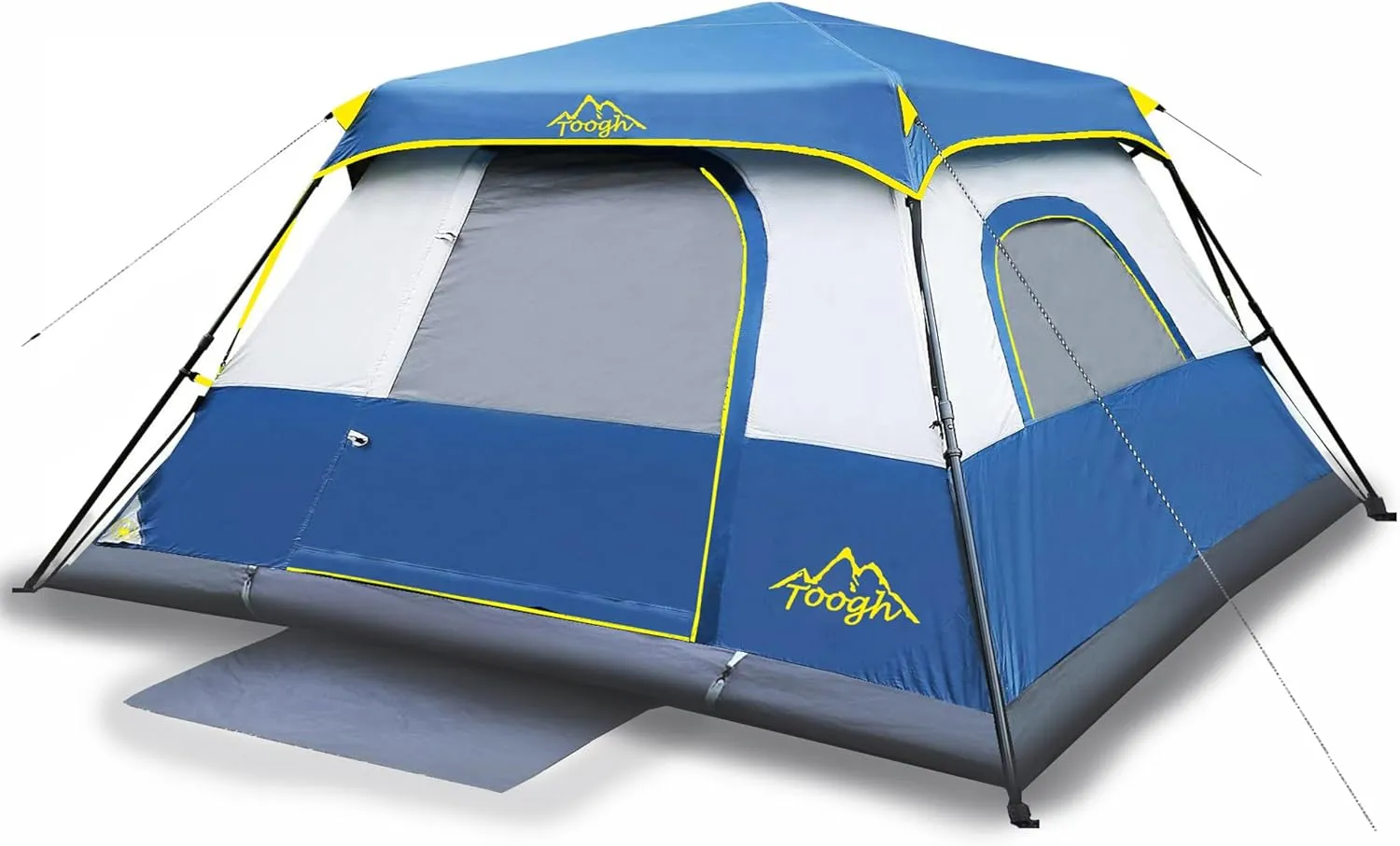 3/4 Person/6 Person Camping Tent Fast Cabin Tent with Instant Setup Tent, Weatherproof Tent Easy Quick Set Up & Pop Up in 60 Seconds with Rainfly Backpack for Family Camping,Upgraded Ventilation