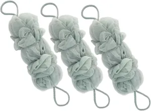 3pcs Exfoliating Body Scrubbers Bath Loofahs for Back Washing Soft and Bathing Tool for Comfortable Skin Care and Cleansing for Shower Use