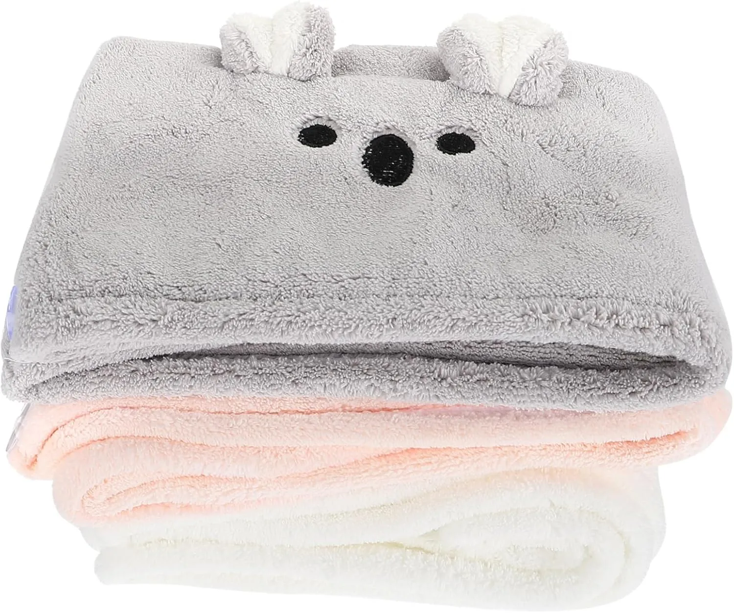 3Pcs Hair Drying Towel Fast Drying Microfiber Hair Wraps for Women Super Absorbent Shower Caps and Grey for Daily Use and Travel