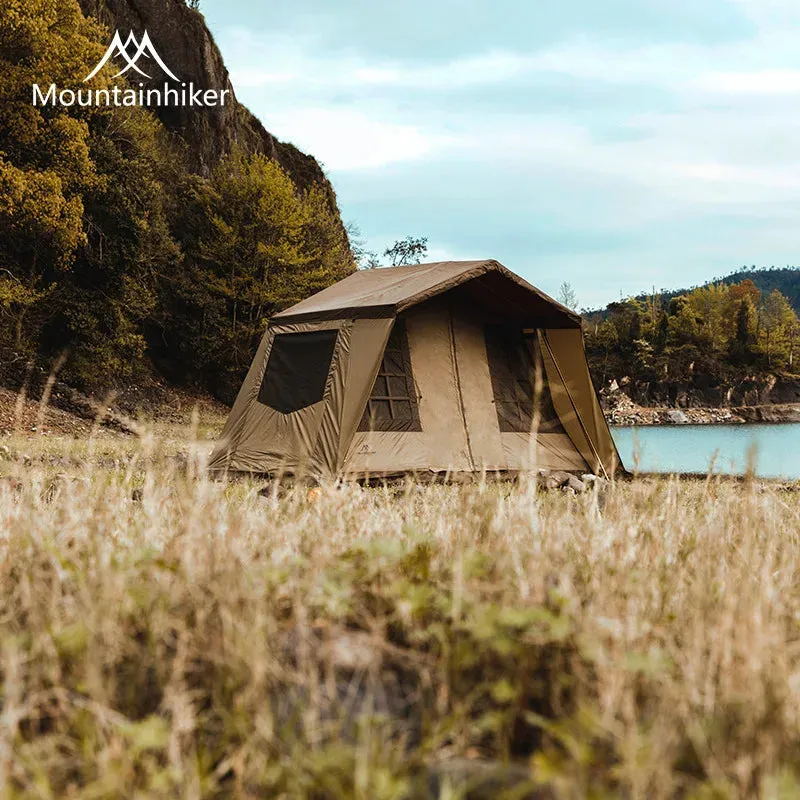 4-6 Person Luxury Outdoor Camping Eaves Tent: Ultralight, Waterproof, and Thickened for Hiking and Picnic