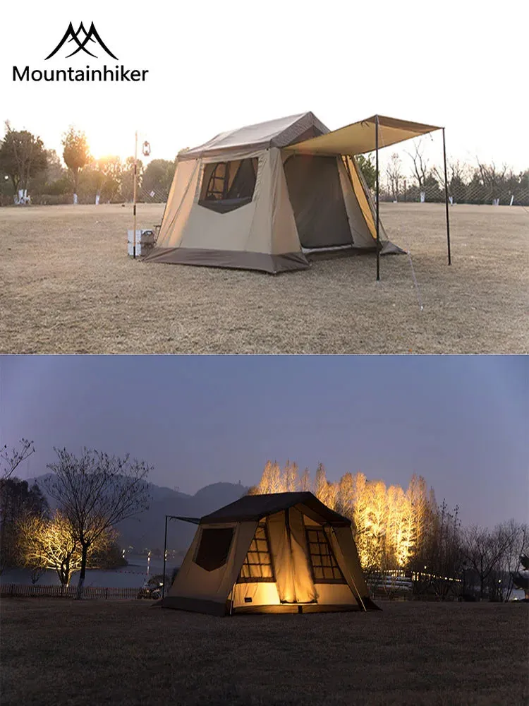 4-6 Person Luxury Outdoor Camping Eaves Tent: Ultralight, Waterproof, and Thickened for Hiking and Picnic